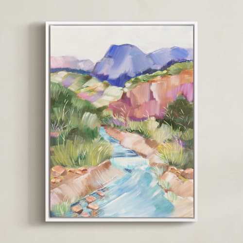 This is a desert bloom kids wall art by AlisonJerry called desert in bloom