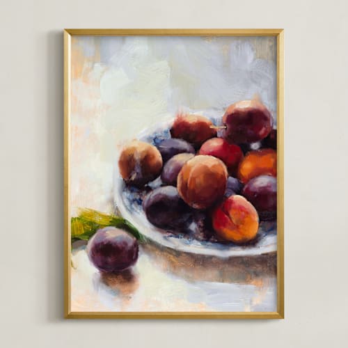This is a plum art by Wendy Keller called summer plums