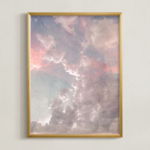 This is a airy blue art by Emanuela Carratoni called candy sky