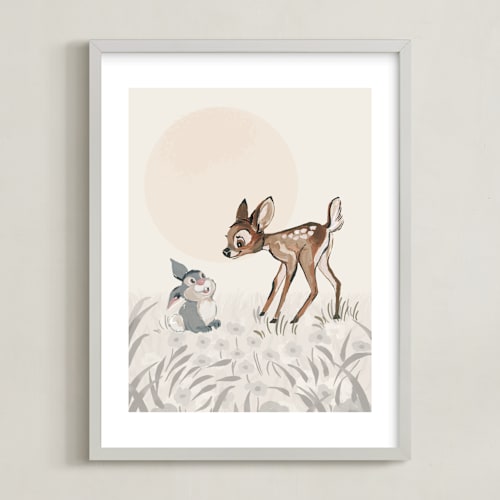 This is a fawn disney art by Teju Reval called bambi