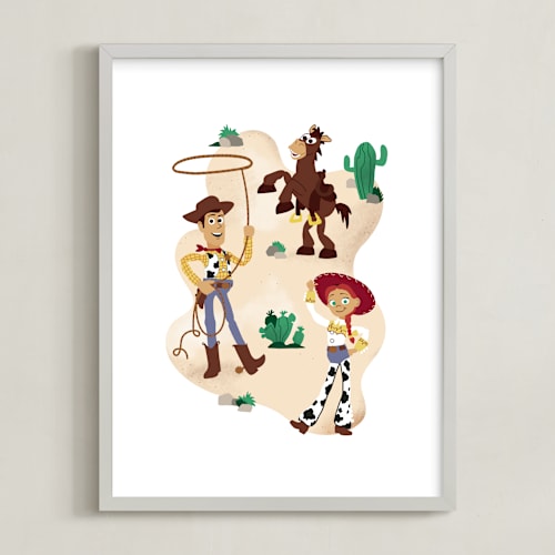 This is a desert disney art by Katie Zimpel called woody's roundup