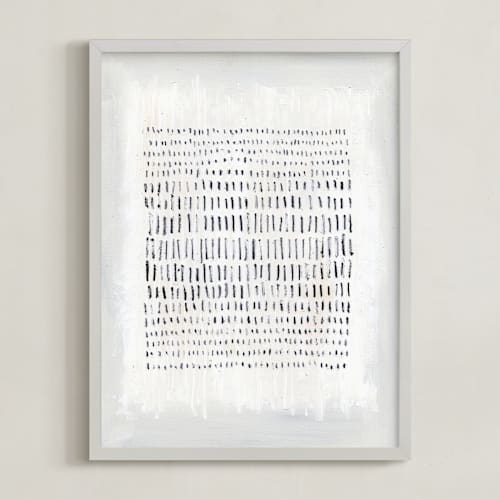 This is a chalk and charcoal art by Khara Ledonne called weaving toward one another