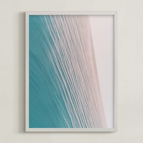 This is a turquoise art by Courtney Crane called striations