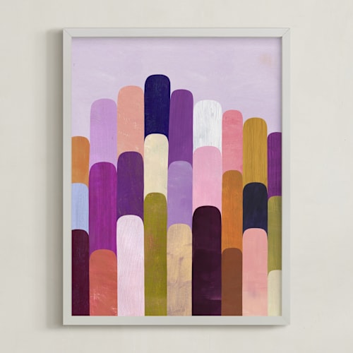 This is a aubergine art by melanie mikecz called tall order