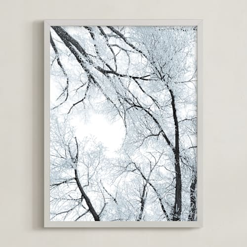 This is a icy aqua art by Courtney Crane called winter's dance no. 2
