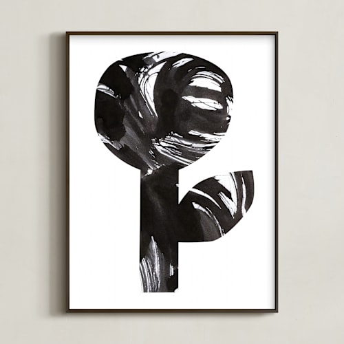 This is a obsidian art by Alexandra Dzh called bold and graphic flowers ii