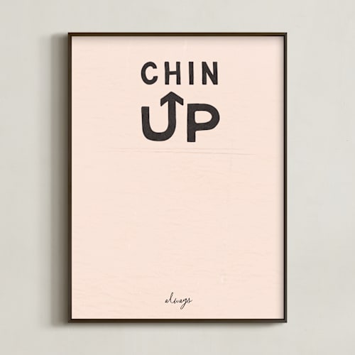 This is a peach art by Carrie ONeal called chin up