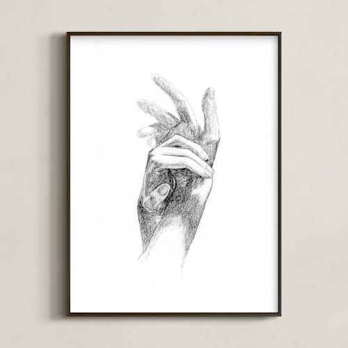 This is a graphite art with standard by Jess Blazejewski called graceful hands