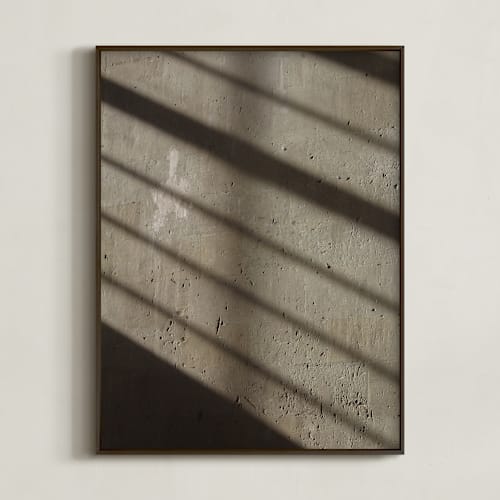 This is a cement art by Eric Clegg called shadow and light