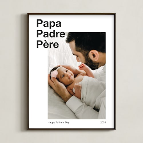 This is a white photo art by JoAnn Jinks called best dad