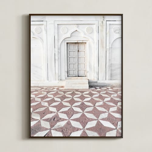 This is a sandstone art with standard by Kamala Nahas called palace walk 1