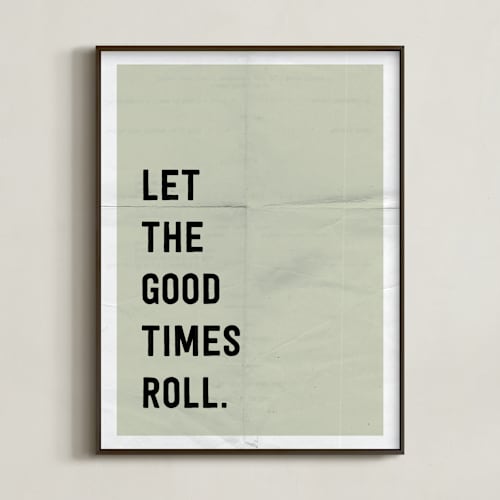 This is a stone art by Morgan Kendall called let the good times roll