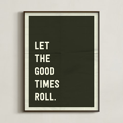 This is a soot art by Morgan Kendall called let the good times roll