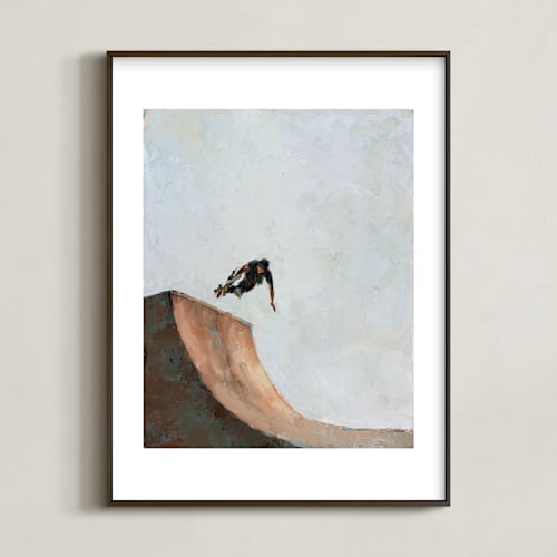 This is a stone art by Wendy Keller called skate
