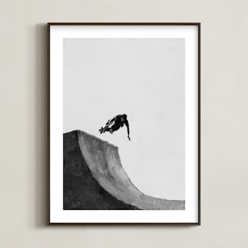 This is a ash art by Wendy Keller called skate