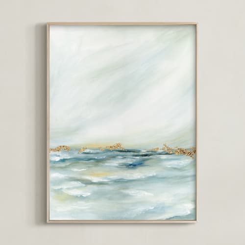 This is a azure art by Nicoletta Savod called shimmering coast ii
