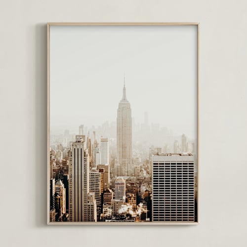 This is a gold art by Becca Beers called new york city in gold