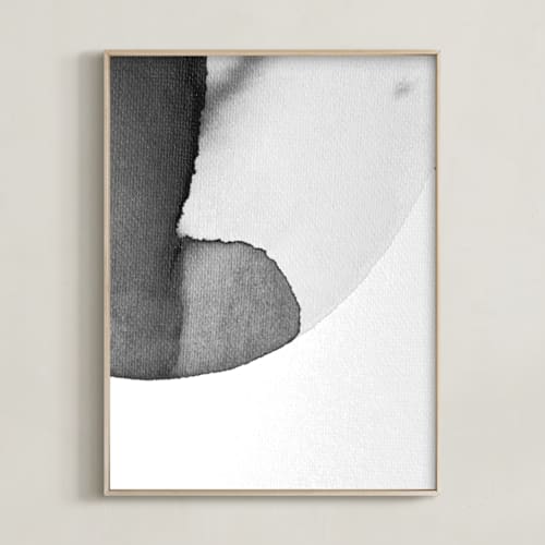 This is a galactic grey art by Eloise Bound called moon tides i