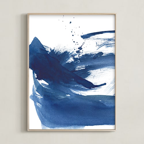 This is a cool blue art by Jenny Partrite called so true