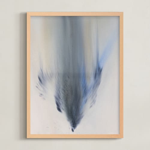 This is a blue grey art by Christa called freefall
