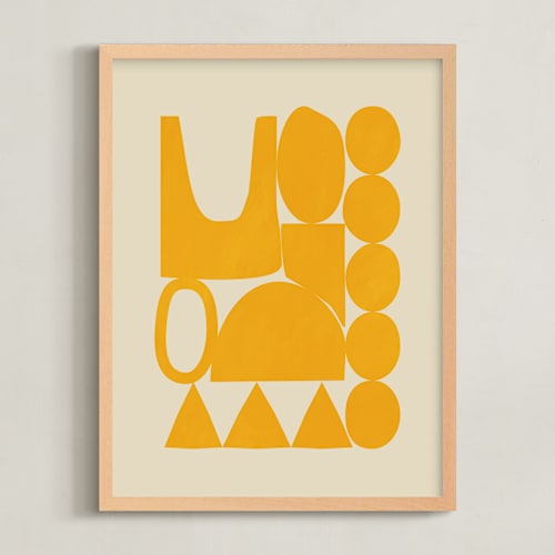 This is a marigold art with standard by Beth Vassalo called happy place