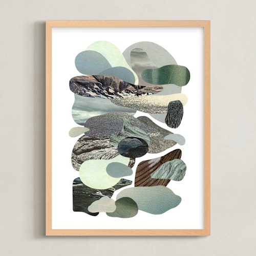 This is a sea glass art by Field and Sky called a sense of calm