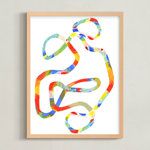 This is a rainbow art by Nadia Hassan called tangle