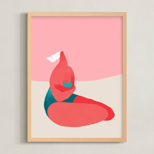 This is a peach art by Katie Spak called breeze