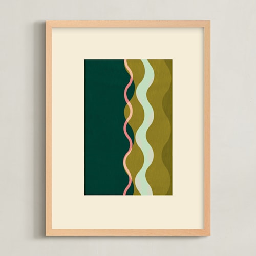 This is a forest art by Baumbirdy called transparent waves