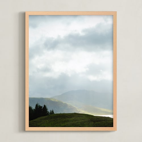 This is a cloud gray art by Jacquelyn Sloane Siklos called highland view 1