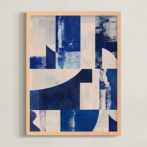 This is a indigo art by Lena Erysheva called shades of indigo