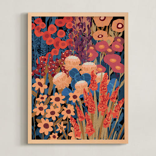 This is a tangerine art with standard by Cornelia Simboeck called enchanted english garden 2