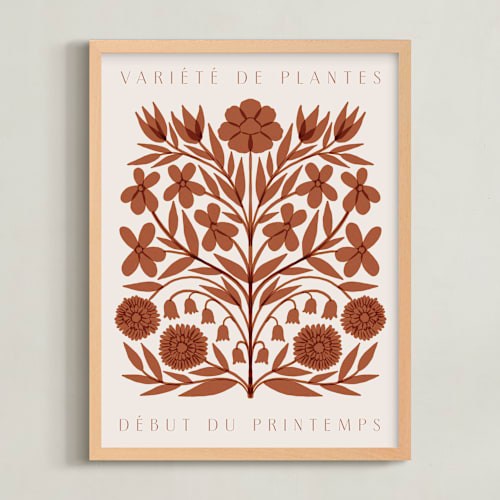 This is a rust art by Katharine Watson called les plantes i