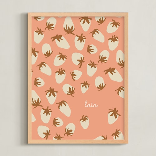 This is a salmon personalized art for kids by Alex Roda called laia