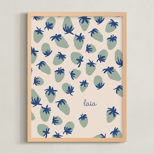 This is a mint personalized art for kids by Alex Roda called laia