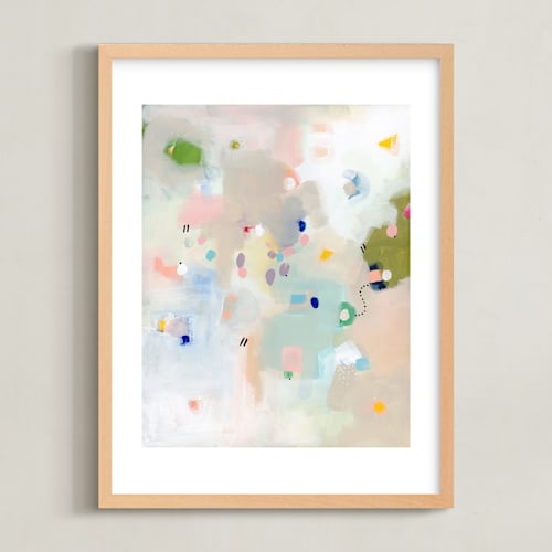This is a olive kids wall art by Lindsay Megahed called bubblegum