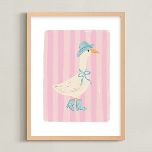 This is a rose kids wall art with standard by Creo Study called western waddle