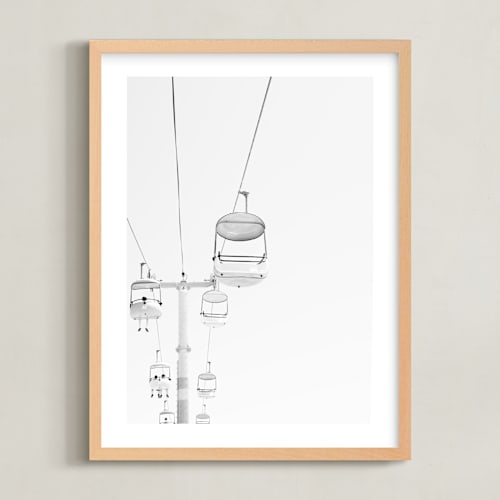 This is a gray cloud kids wall art by Tania Medeiros called building memories no.2