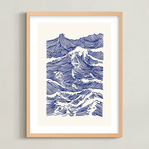 This is a ultramarine kids wall art with standard by Kym Fulmer called catch a wave