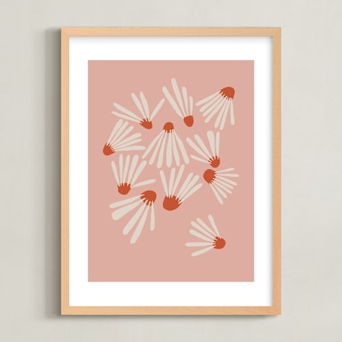 This is a vintage kids wall art by Kate Capone called vintage floral set iii