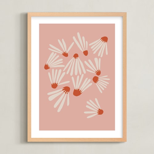 This is a vintage kids wall art with standard by Kate Capone called vintage floral set iii