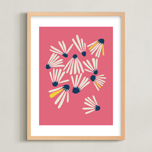This is a sunshine kids wall art by Kate Capone called vintage floral set iii