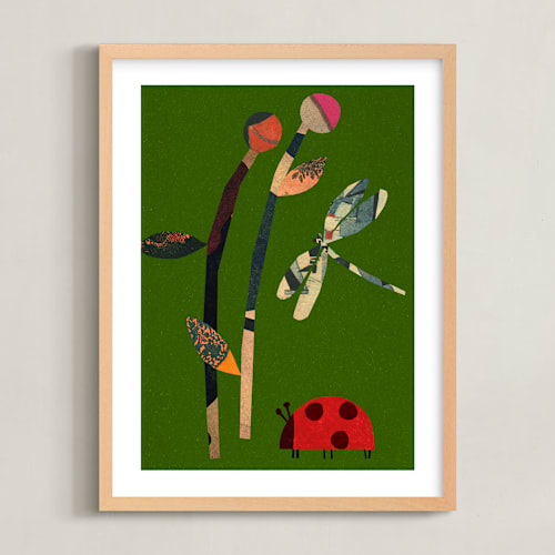 This is a leaf kids wall art by Sumak Studio called on the ground 1