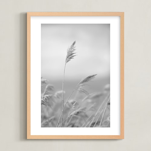This is a black + white art by Crystal Lynn Collins called marsh grass