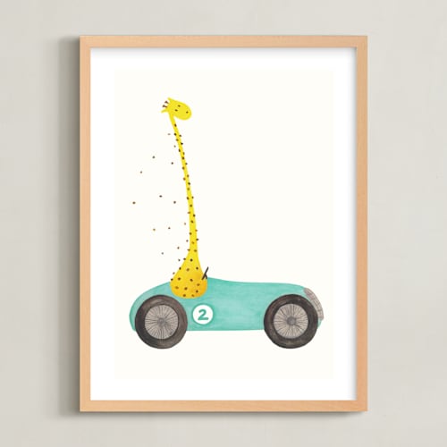 This is a teal art by Francisca Reyes called fast riders iii