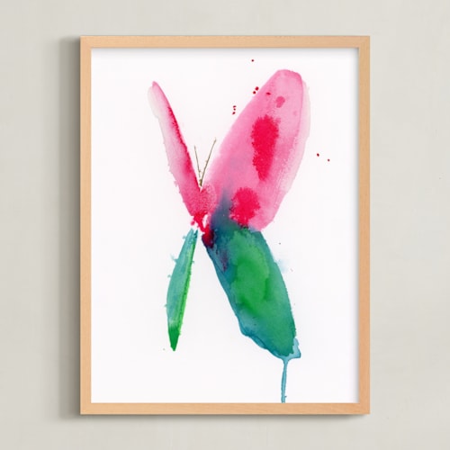 This is a pink art by Lindsay Megahed called butterfly whimsy