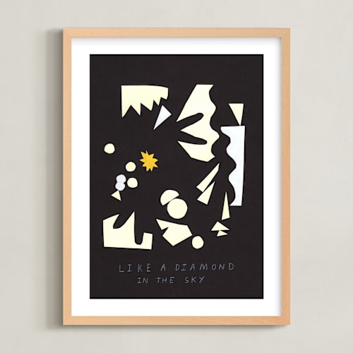 This is a twilight nursery wall art with standard by Elliot Stokes called like a diamond in the sky