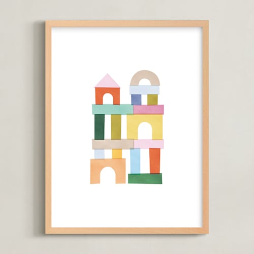 This is a candy nursery wall art by Ellen Schlegelmilch called mod building blocks