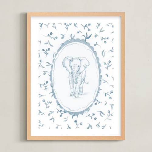 This is a morning sky nursery wall art with standard by Haley Knighten called safari heirloom 2