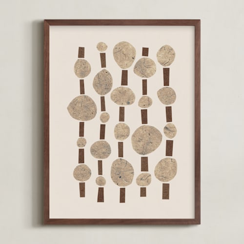 This is a pecan brown art by Alisa Galitsyna called paper pattern